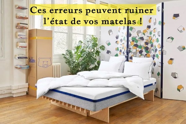 Ces erreurs peuvent ruiner l’état de vos matelas !