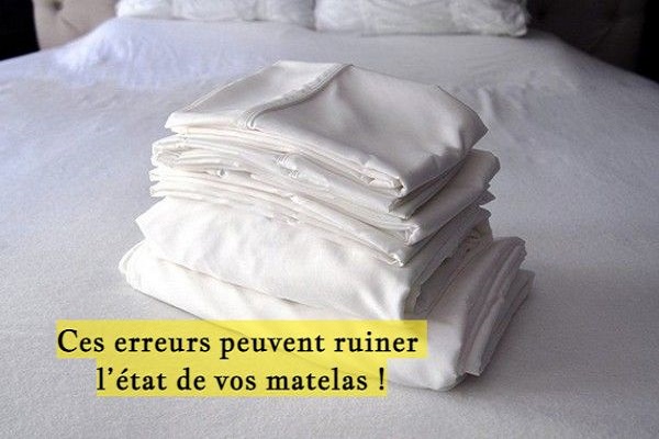 Ces erreurs peuvent ruiner l’état de vos matelas !