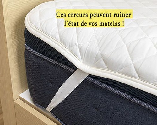 Ces erreurs peuvent ruiner l’état de vos matelas !