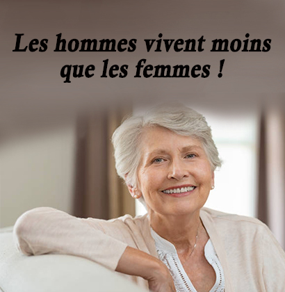 Les hommes vivent moins que les femmes !