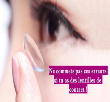 Faites attention à ne pas commettre ces erreurs communes si vous avez des lentilles de contact.