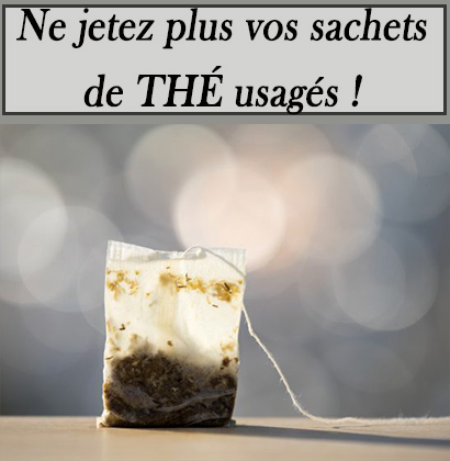 Ne jetez plus vos sachets de thé usagés !