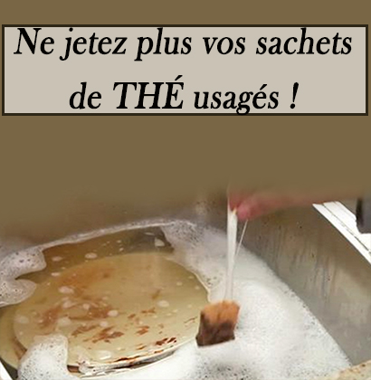 Ne jetez plus vos sachets de thé usagés !