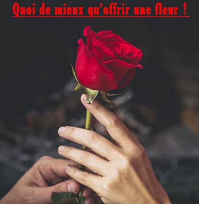 Quoi de mieux qu'offrir une fleur !