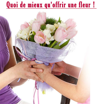 Quoi de mieux qu'offrir une fleur !