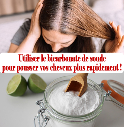 Utiliser le bicarbonate de soude pour pousser vos cheveux plus rapidement !