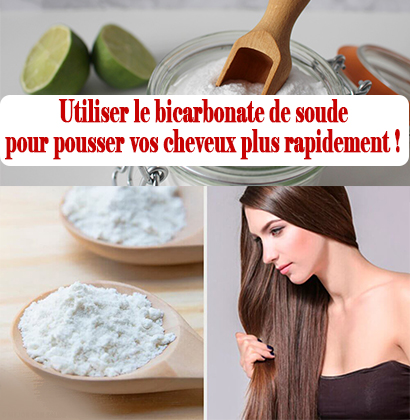 Utiliser le bicarbonate de soude pour pousser vos cheveux plus rapidement !