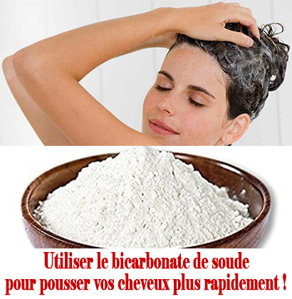 Utiliser le bicarbonate de soude pour pousser vos cheveux plus rapidement !