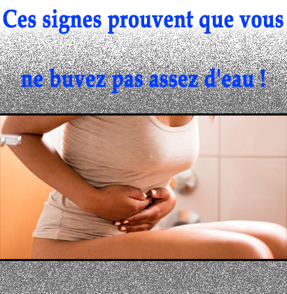 Ces signes prouvent que vous ne buvez pas assez d'eau !