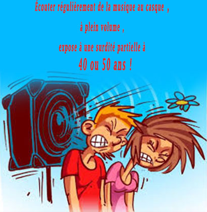 Écouter régulièrement de la musique au casque, à plein volume, expose à une surdité partielle à 40 ou 50 ans !