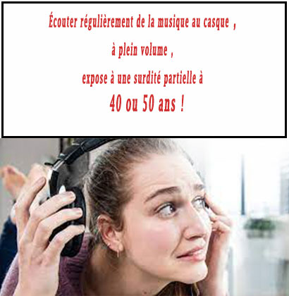 Écouter régulièrement de la musique au casque, à plein volume, expose à une surdité partielle à 40 ou 50 ans !