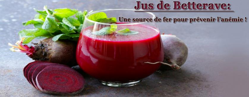 Jus de Betterave: Une source de fer pour prévenir l’anémie !