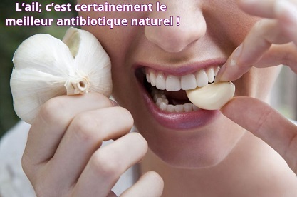 l'ail; c’est certainement le meilleur antibiotique naturel !