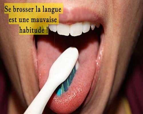 Se brosser la langue est une mauvaise habitude !