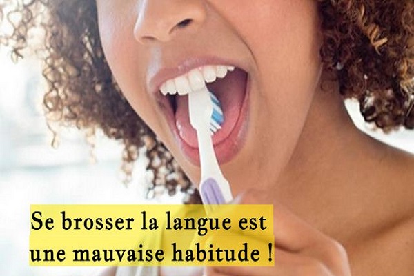 Se brosser la langue est une mauvaise habitude !