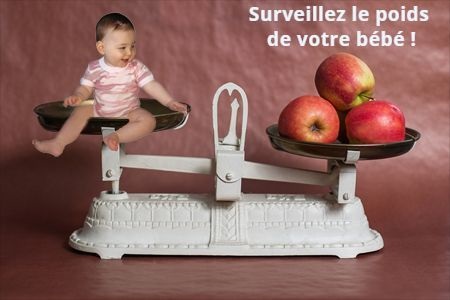 Surveillez le poids de votre bébé !