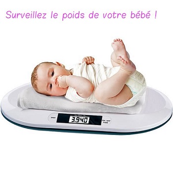 Surveillez le poids de votre bébé !