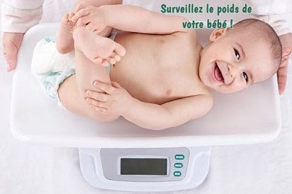 Surveillez le poids de votre bébé !